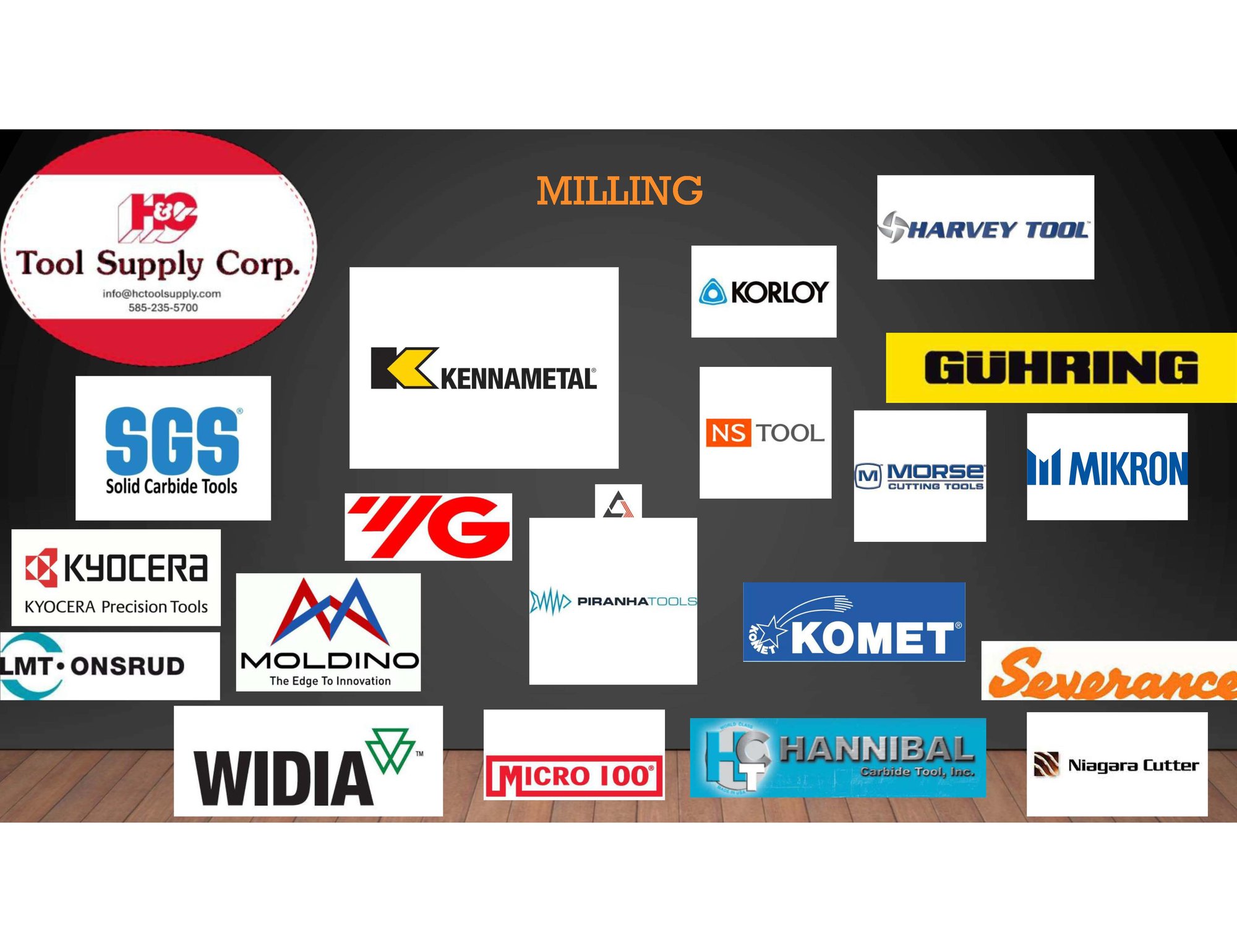 Milling web logos